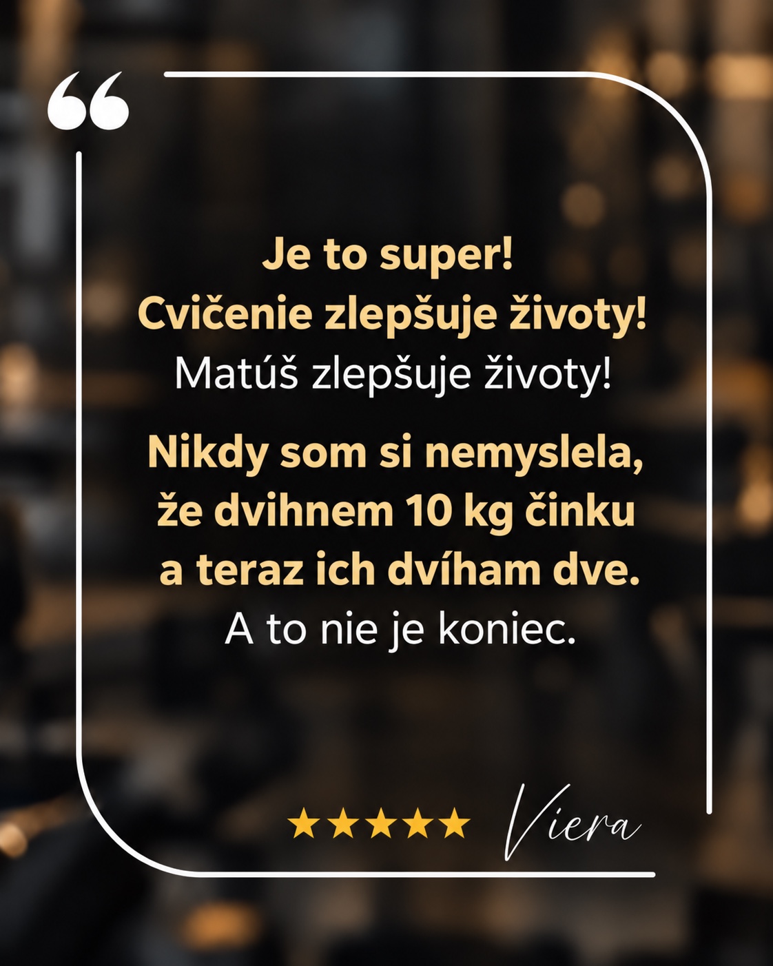 Recenzia klientky Viera